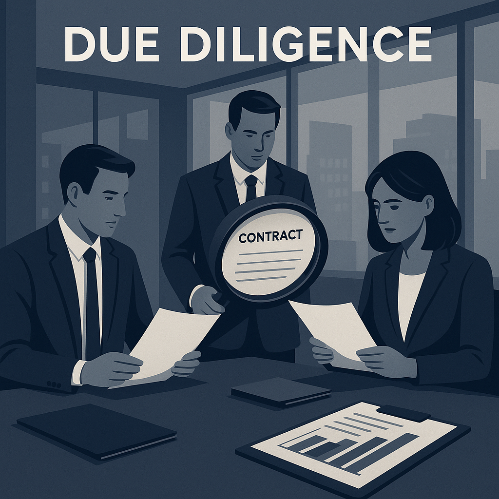 signing a contract in due diligence